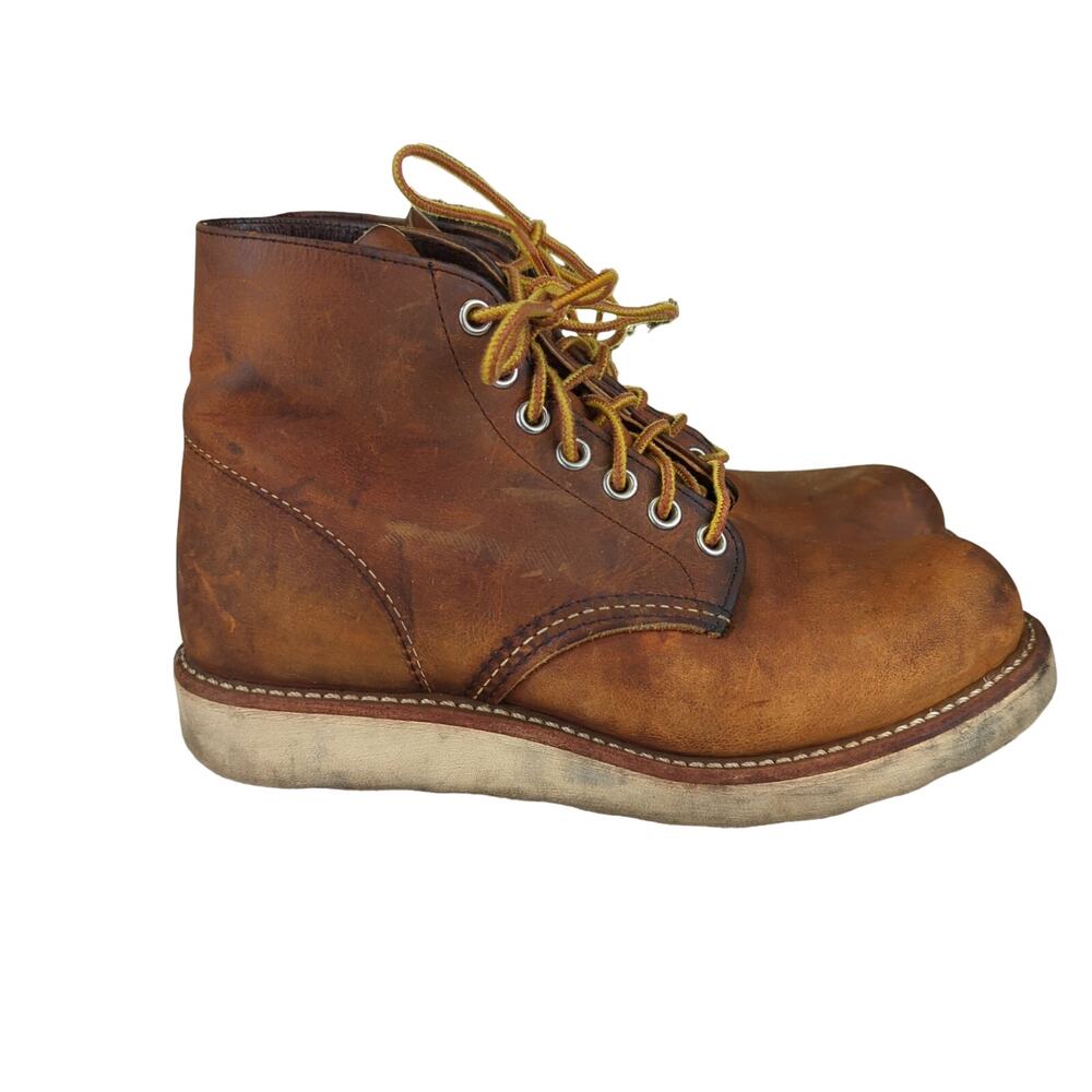 Red Wing 9111 Classic Round Copper Rough Tough Heritage Boots Women's 5.5